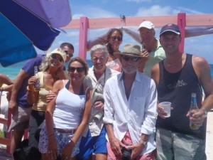 Final get together at Nippers on Great Guana Cay