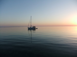 Odyssey off of Allans-Pensicola Cay seemingly at the end of the world