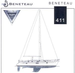 The Beneteau 411 Profile View