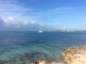 Envious of other boaters who could leave the harbour