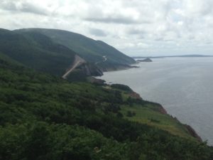 The Coast of Cape Breton along the Cabot Trail