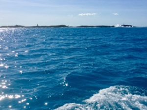 Fortunately a calm day passing Whale Cay